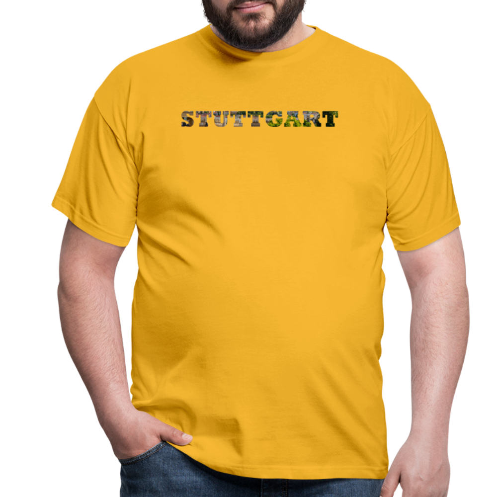 T-Shirt Stuttgart "Panorama Bold" - yellow