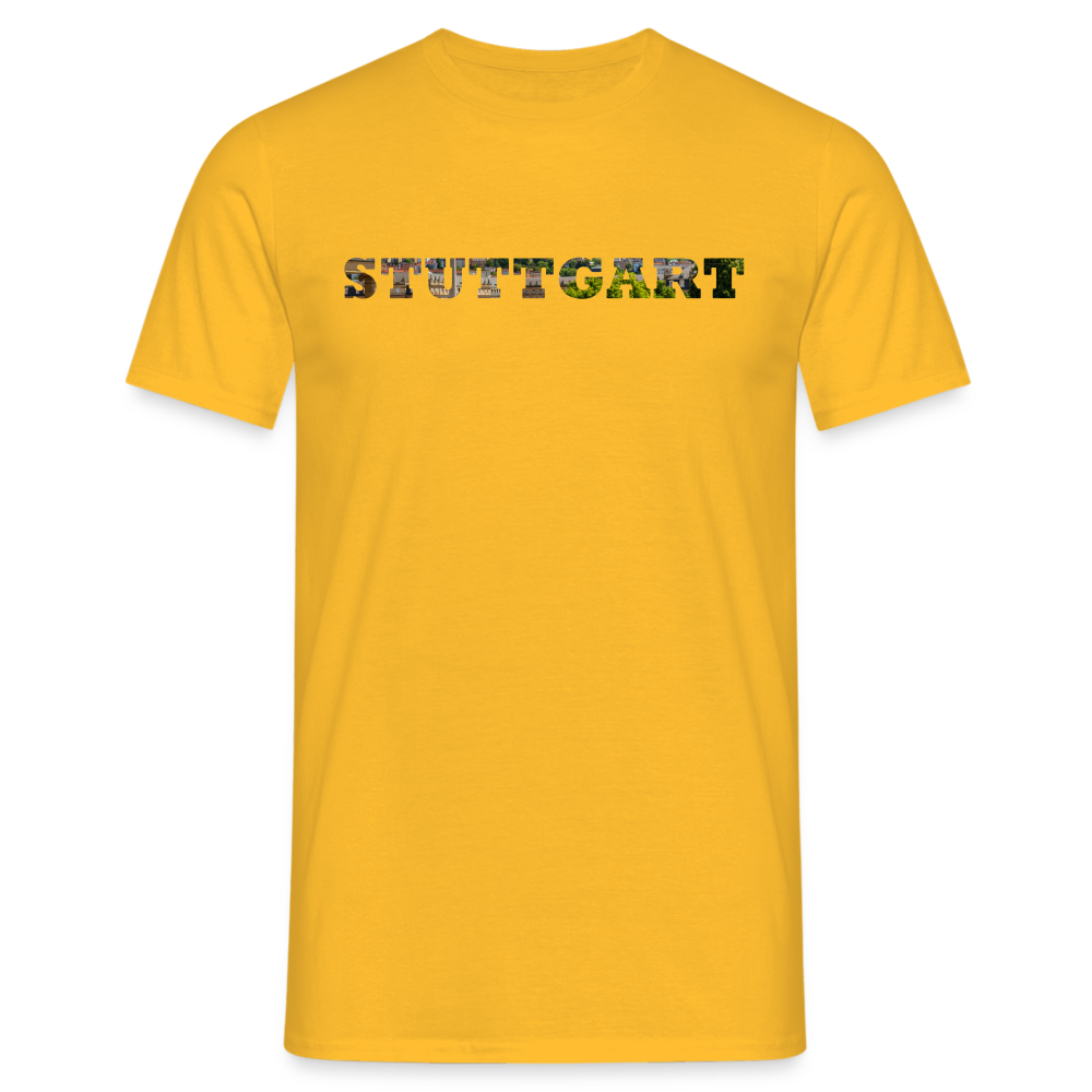 T-Shirt Stuttgart "Panorama Bold" - yellow