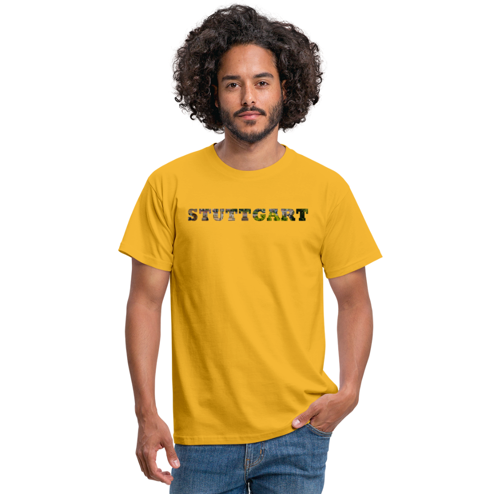 T-Shirt Stuttgart "Panorama Bold" - yellow