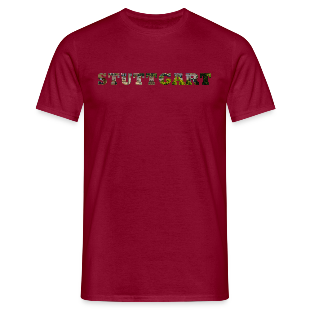 T-Shirt Stuttgart "Panorama Bold" - brick red