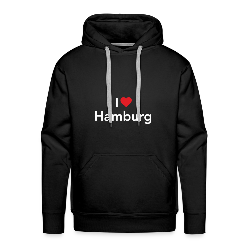 Hoodie "I Love Hamburg" Bright Edition - black