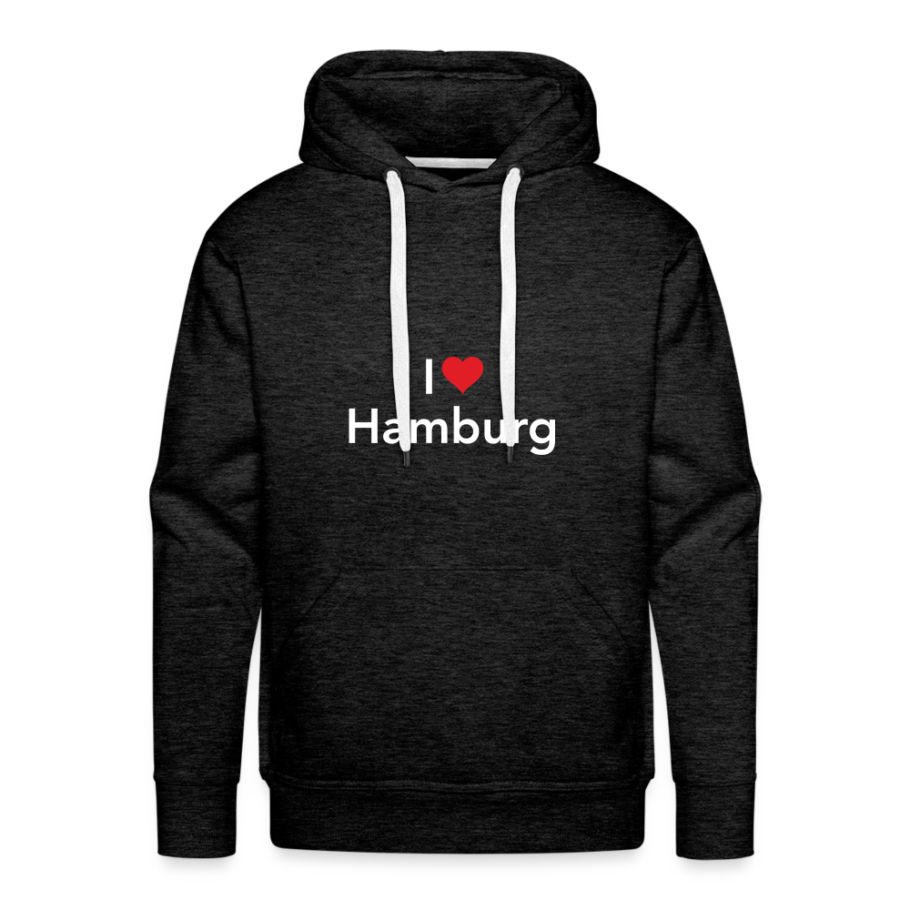 Hoodie "I Love Hamburg" Bright Edition - charcoal grey