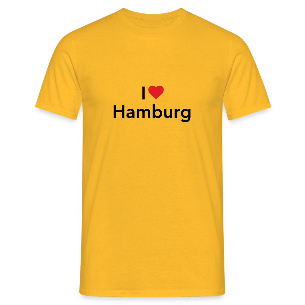T-Shirt "I Love Hamburg" - yellow