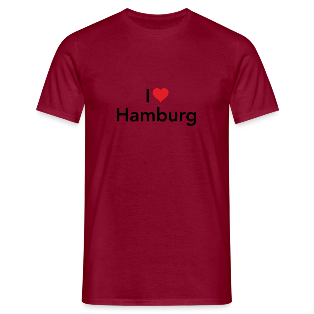 T-Shirt "I Love Hamburg" - brick red