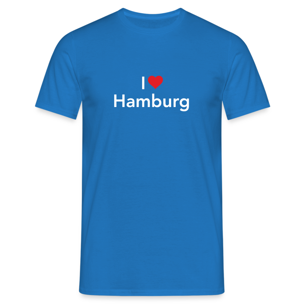 T-Shirt "I Love Hamburg" Bright Edition - royal blue