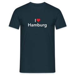 T-Shirt "I Love Hamburg" Bright Edition - navy