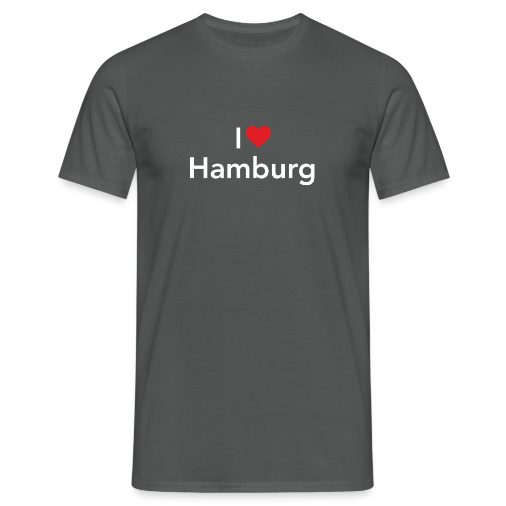T-Shirt "I Love Hamburg" Bright Edition - charcoal grey