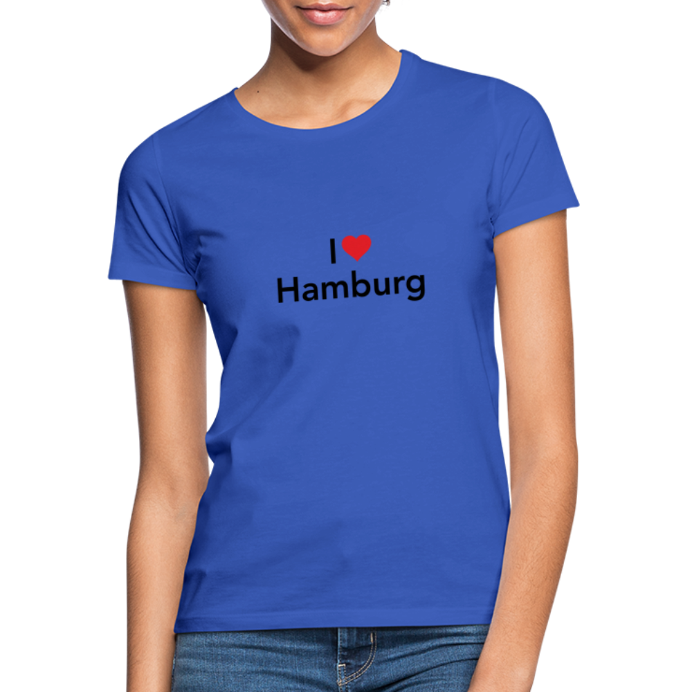 T-Shirt Ladies "I Love Hamburg" - royal blue