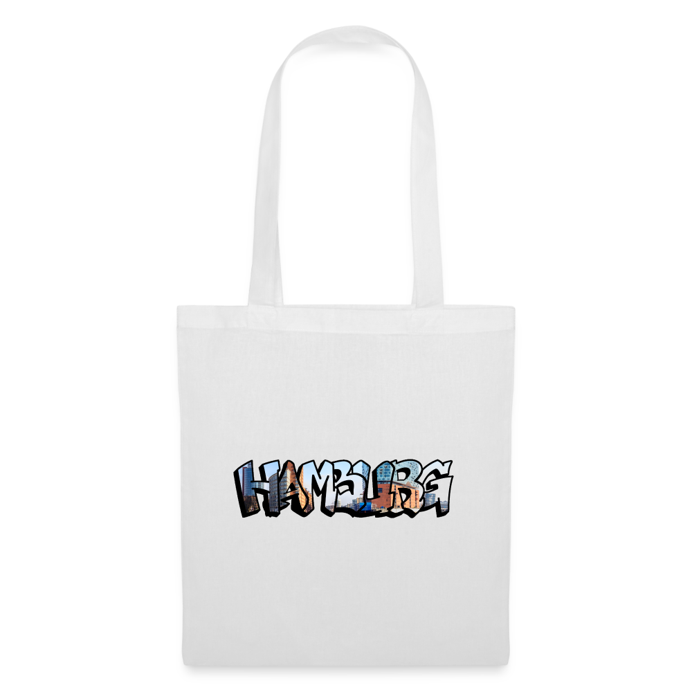 Tote Bag Hamburg "Graffiti" - white