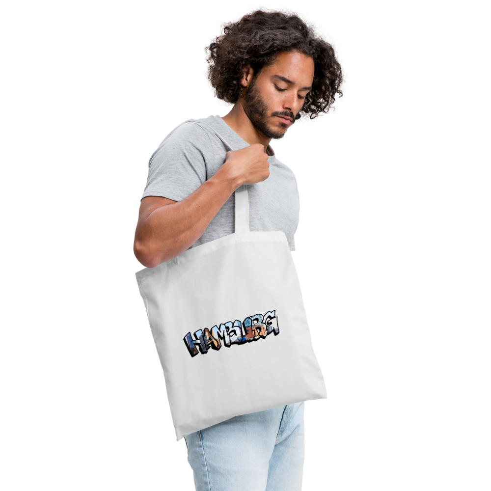 Tote Bag Hamburg "Graffiti" - white