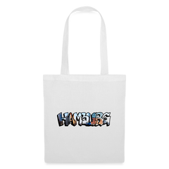 Tote Bag Hamburg "Graffiti" - white