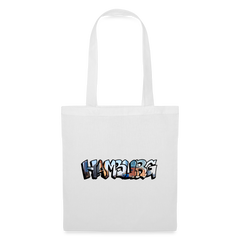 Tote Bag Hamburg "Graffiti" - white