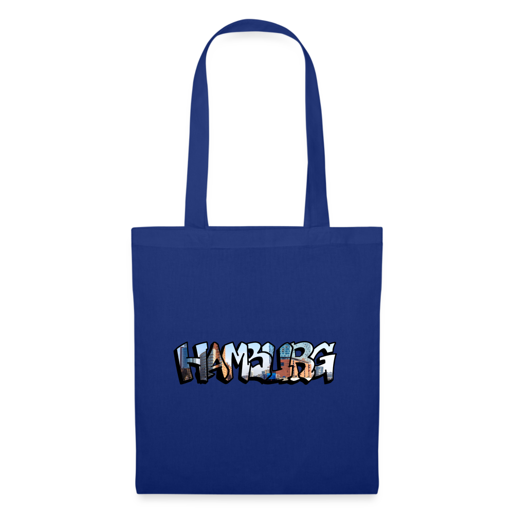 Tote Bag Hamburg "Graffiti" - royal blue