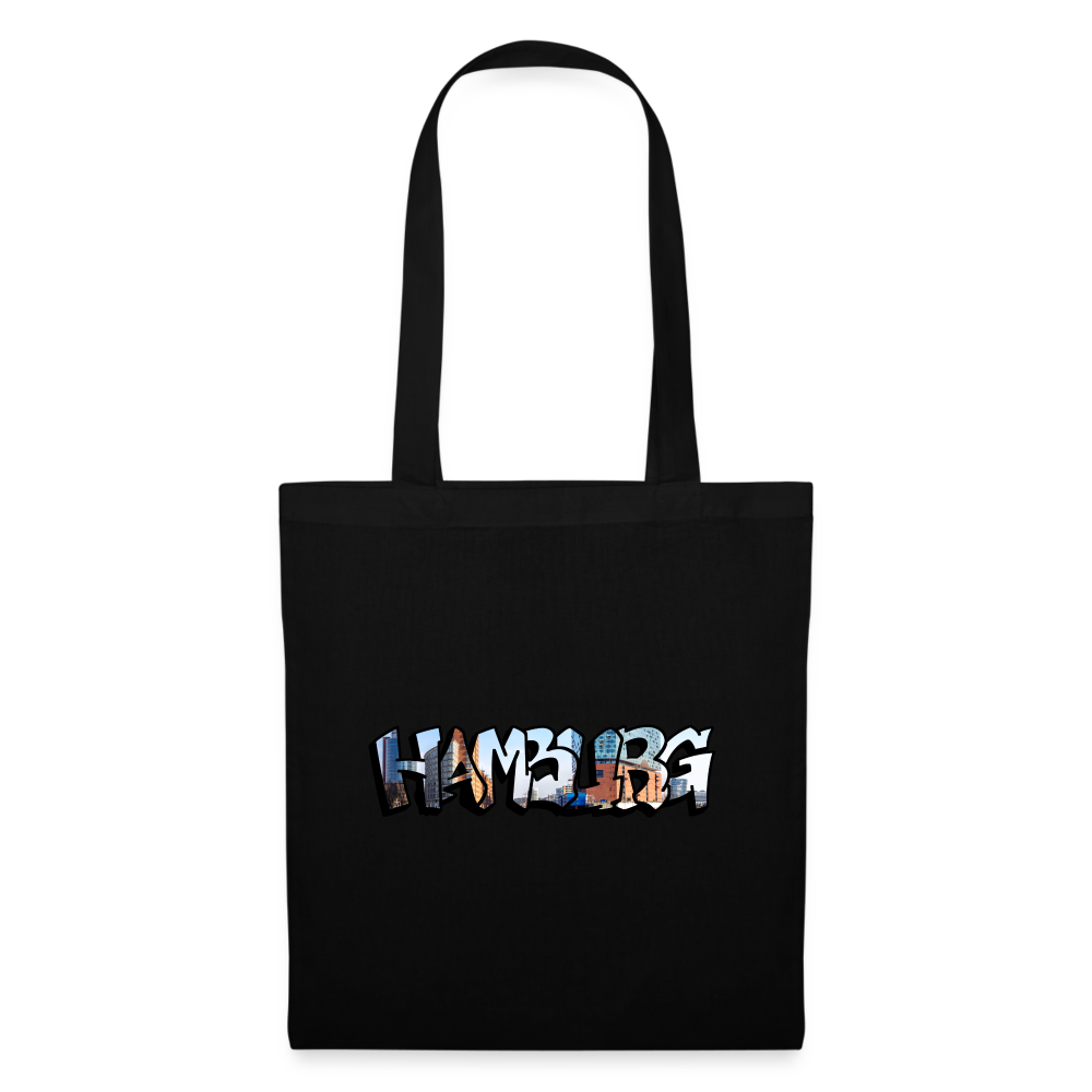 Tote Bag Hamburg "Graffiti" - black