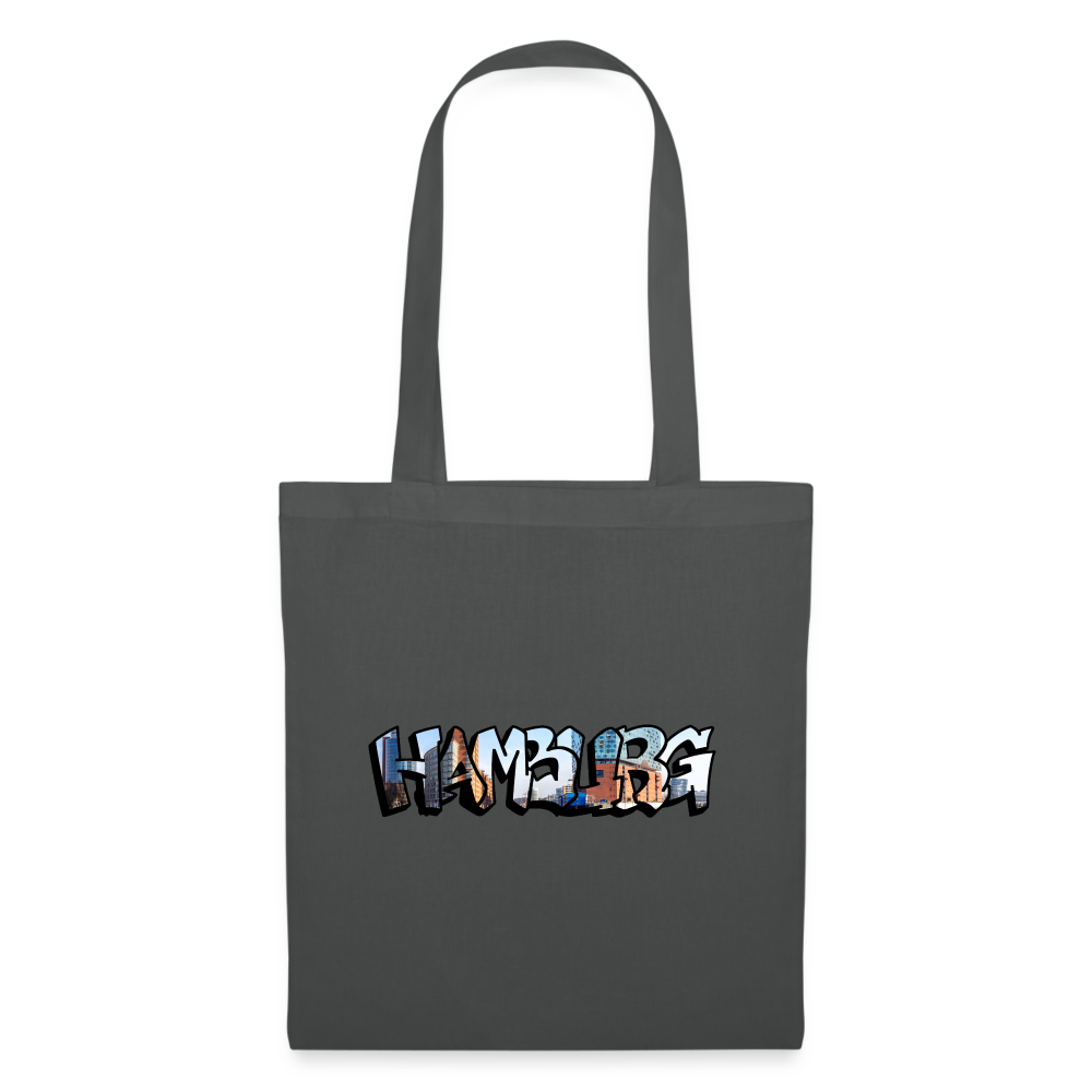 Tote Bag Hamburg "Graffiti" - graphite grey
