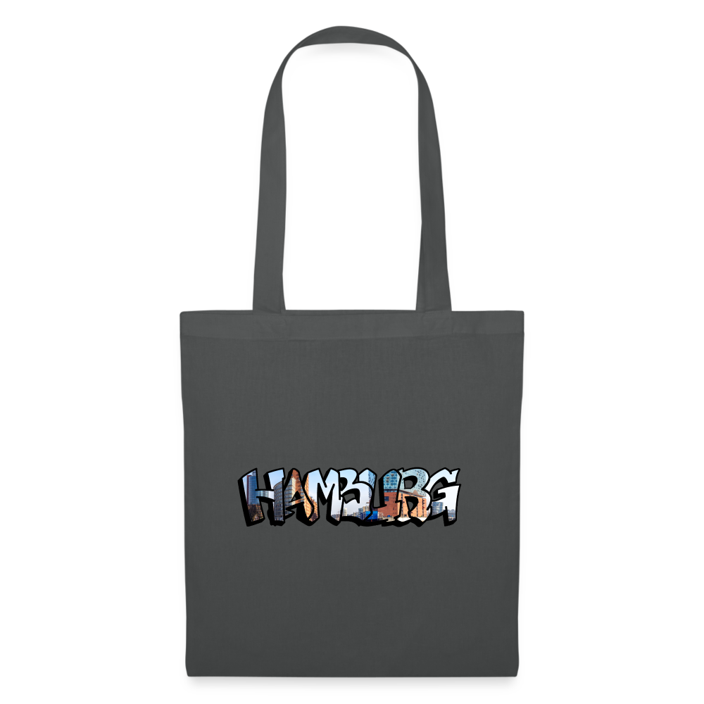 Tote Bag Hamburg "Graffiti" - graphite grey