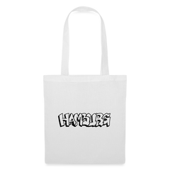 Tote Bag Hamburg "Graffiti Black" - white