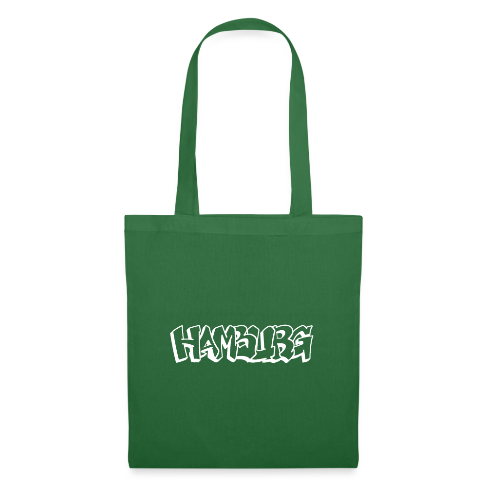 Tote Bag Hamburg "Graffiti White" - evergreen