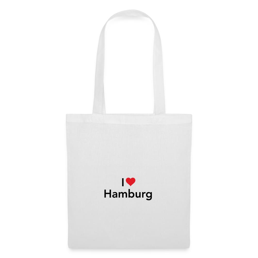 Tote Bag "I Love Hamburg" Bright Edition - white