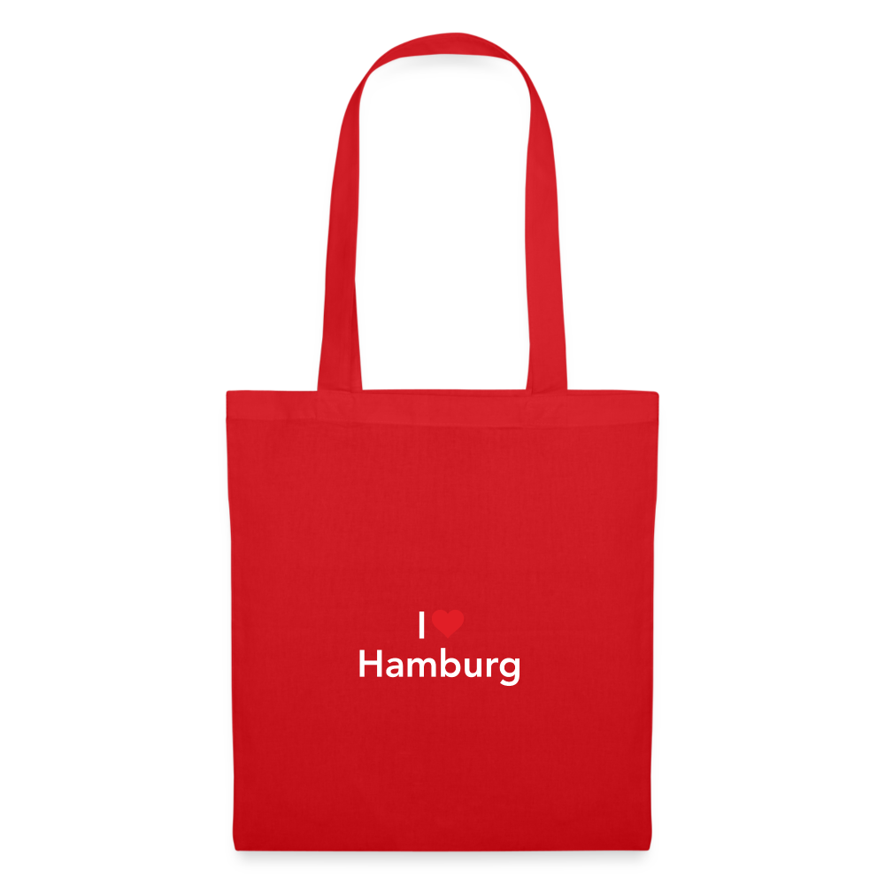 Tote Bag "I Love Hamburg" - red