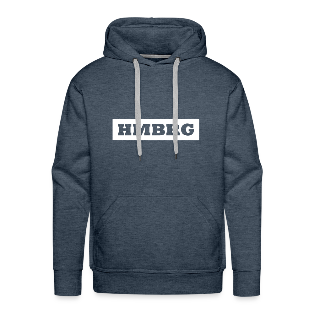 Hoodie Hamburg "HMBRG" Bright Edition - heather denim