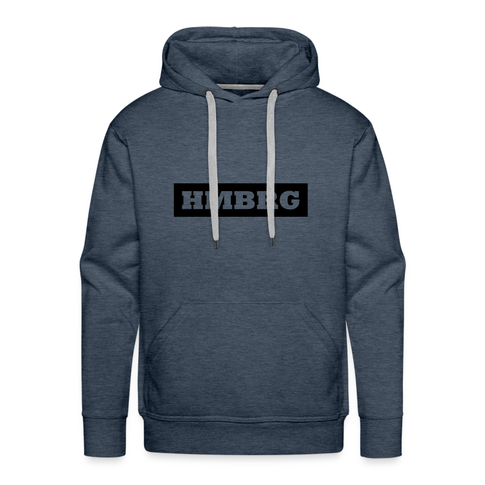 Hoodie Hamburg "HMBRG" Dark Edition - heather denim