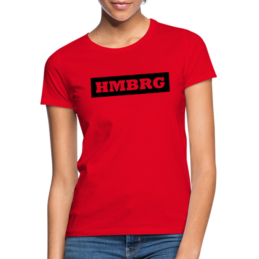 T-Shirt Ladies Hamburg "HMBRG" - red