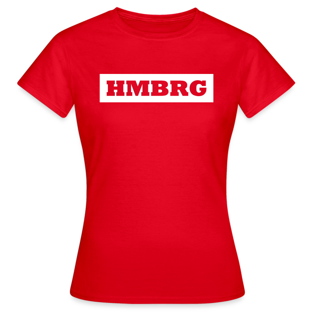 T-Shirt Ladies Hamburg "HMBRG" Bright Edition - red