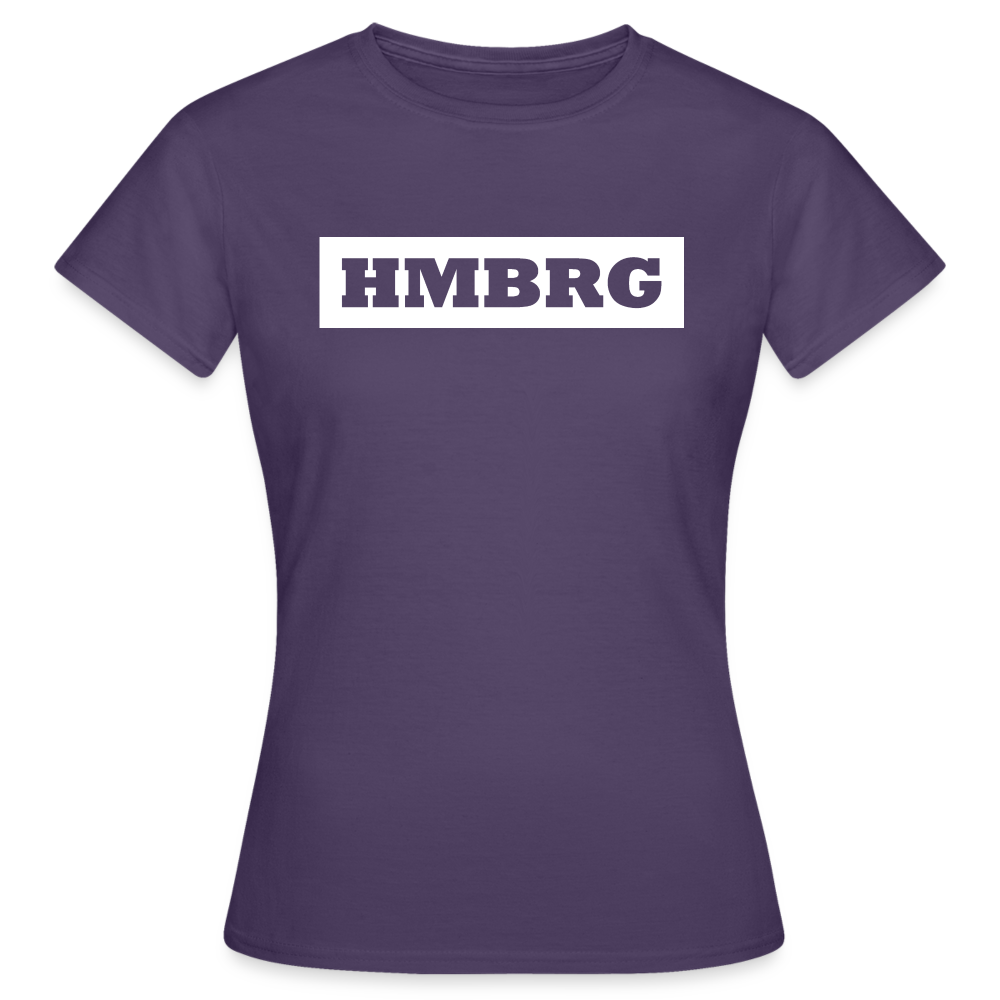T-Shirt Ladies Hamburg "HMBRG" Bright Edition - dark purple