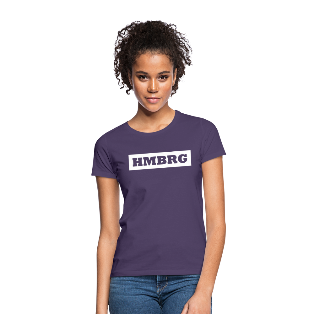 T-Shirt Ladies Hamburg "HMBRG" Bright Edition - dark purple