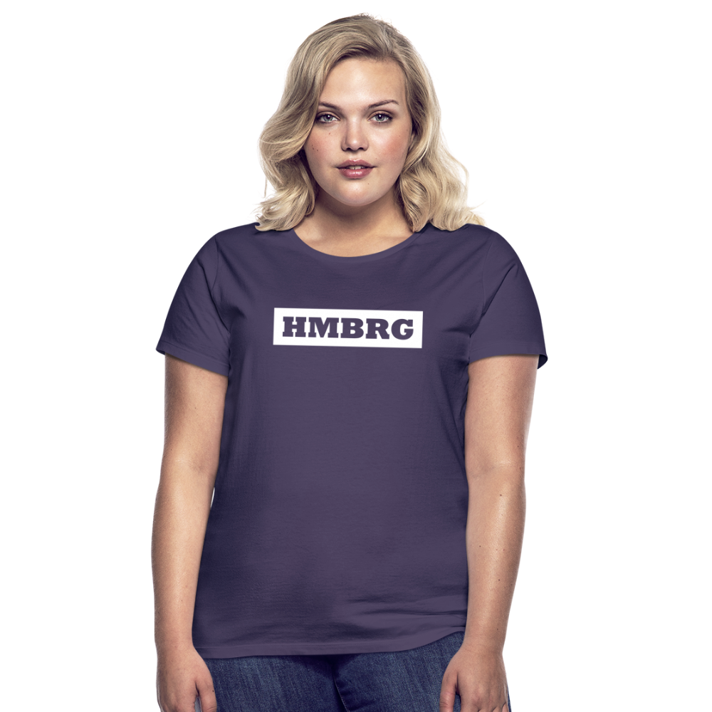 T-Shirt Ladies Hamburg "HMBRG" Bright Edition - dark purple