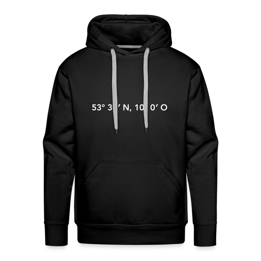 Hoodie Hamburg "GPS" Bright Edition - black