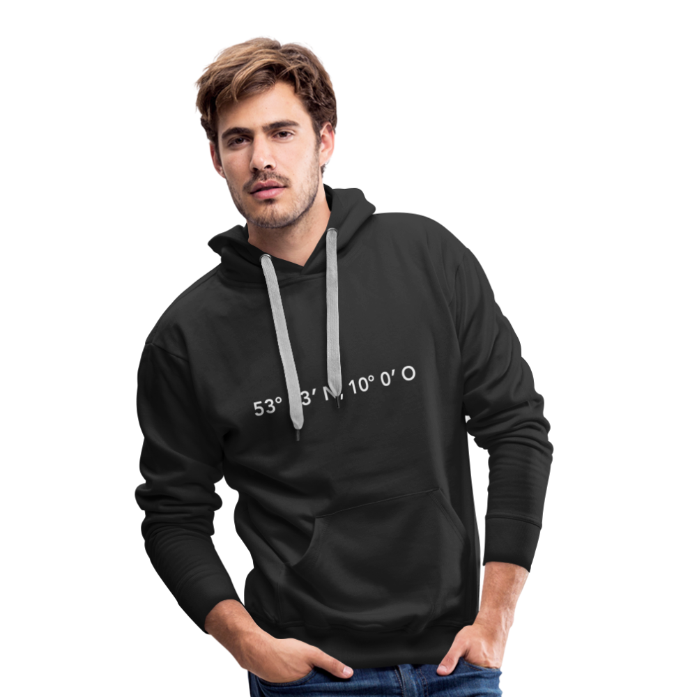 Hoodie Hamburg "GPS" Bright Edition - black