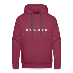 Hoodie Hamburg "GPS" Bright Edition - bordeaux