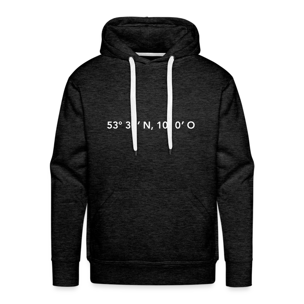 Hoodie Hamburg "GPS" Bright Edition - charcoal grey