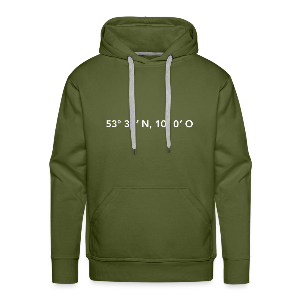 Hoodie Hamburg "GPS" Bright Edition - olive green