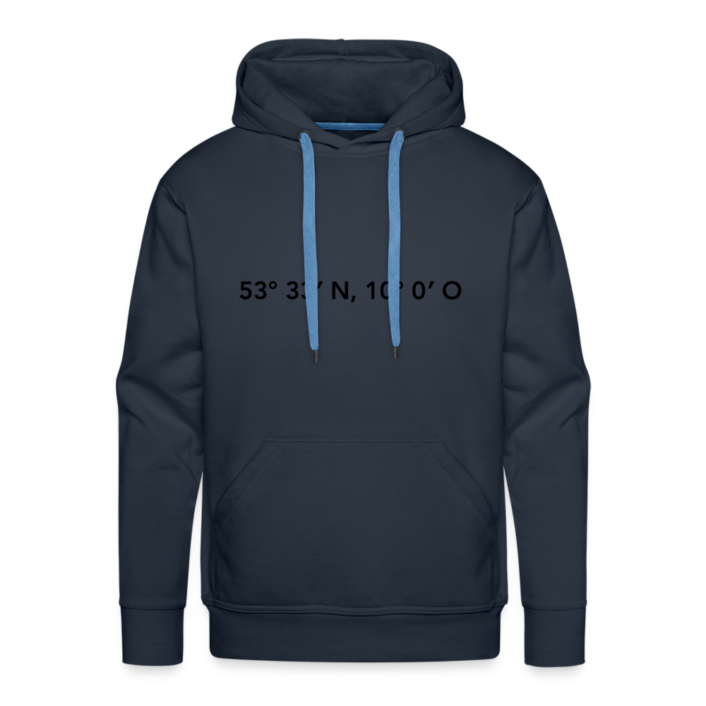 Hoodie Hamburg "GPS" Dark Edition - navy