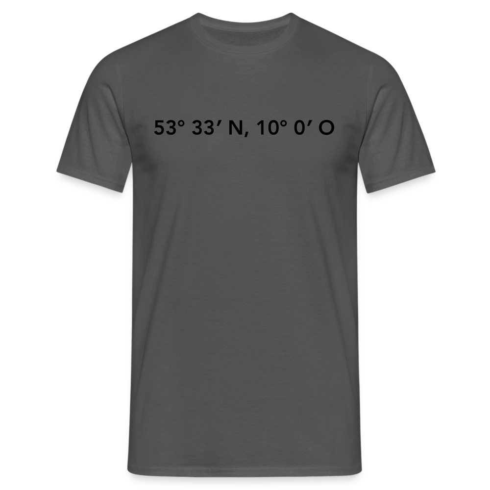 T-Shirt Hamburg "GPS" - charcoal grey