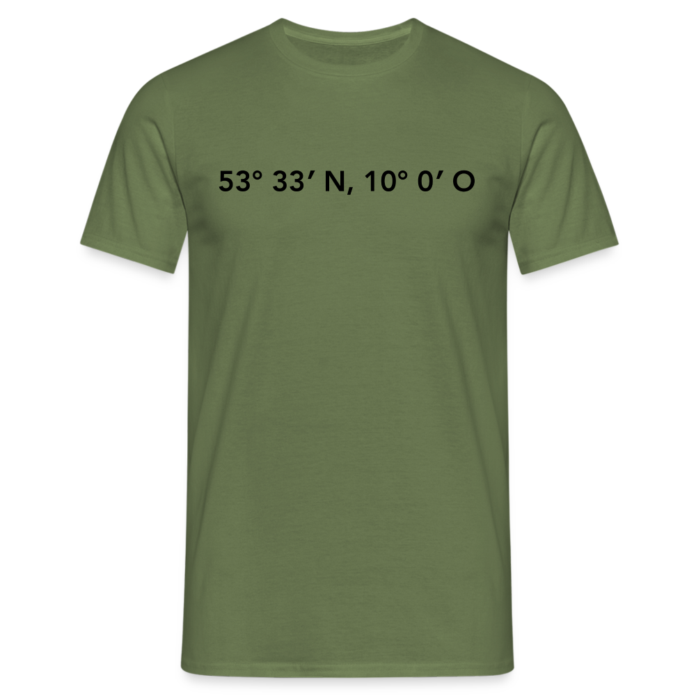 T-Shirt Hamburg "GPS" - military green