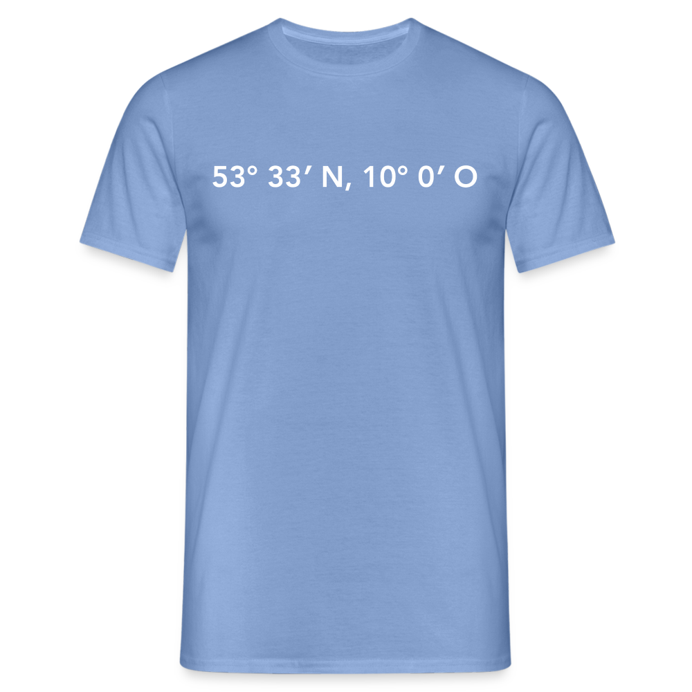 T-Shirt Hamburg "GPS" Bright Edition - carolina blue
