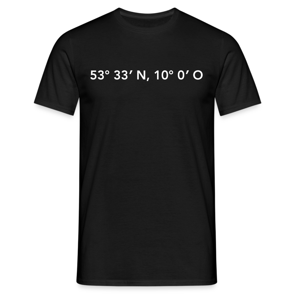 T-Shirt Hamburg "GPS" Bright Edition - black