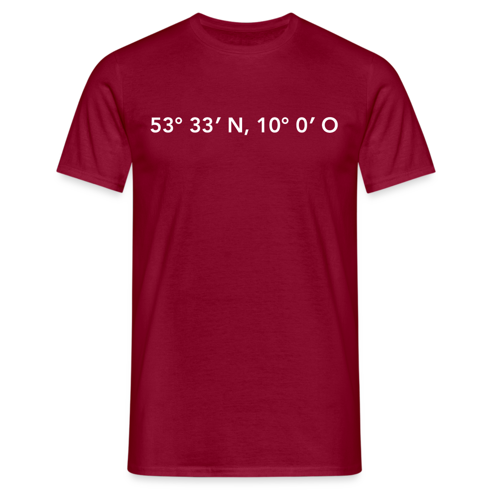 T-Shirt Hamburg "GPS" Bright Edition - brick red