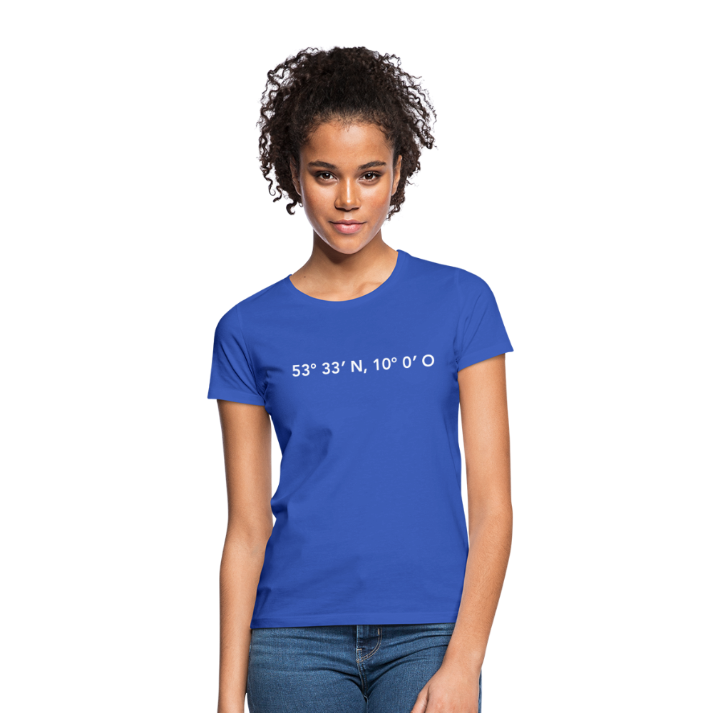 T-Shirt Ladies Hamburg "GPS" Bright Edition - royal blue
