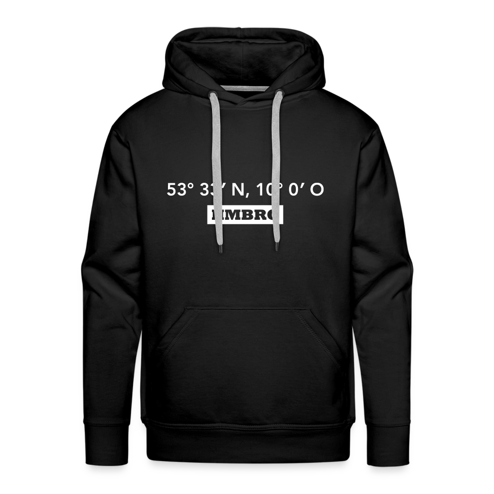 Hoodie Hamburg "HMBRG GPS" Bright Edition - black