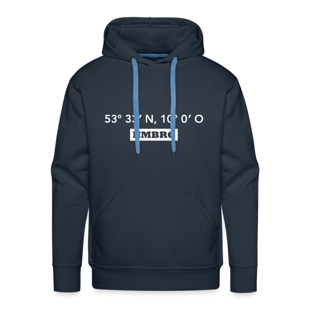 Hoodie Hamburg "HMBRG GPS" Bright Edition - navy
