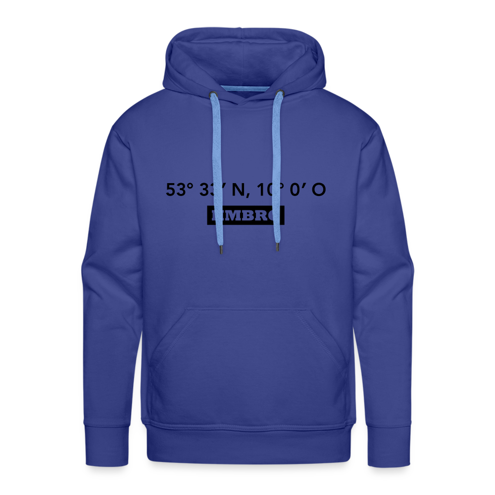 Hoodie Hamburg "HMBRG GPS" Dark Edition - royal blue