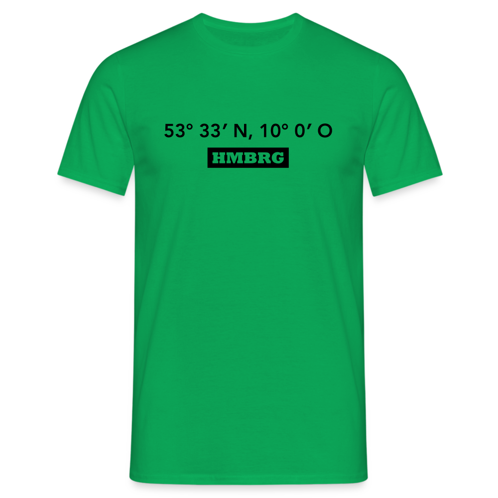 T-Shirt Hamburg "HMBRG GPS" - kelly green
