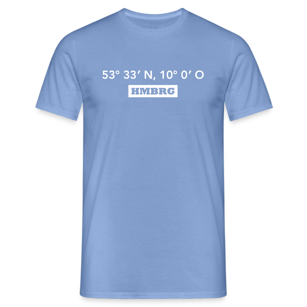 T-Shirt Hamburg "HMBRG GPS" Bright Edition - carolina blue