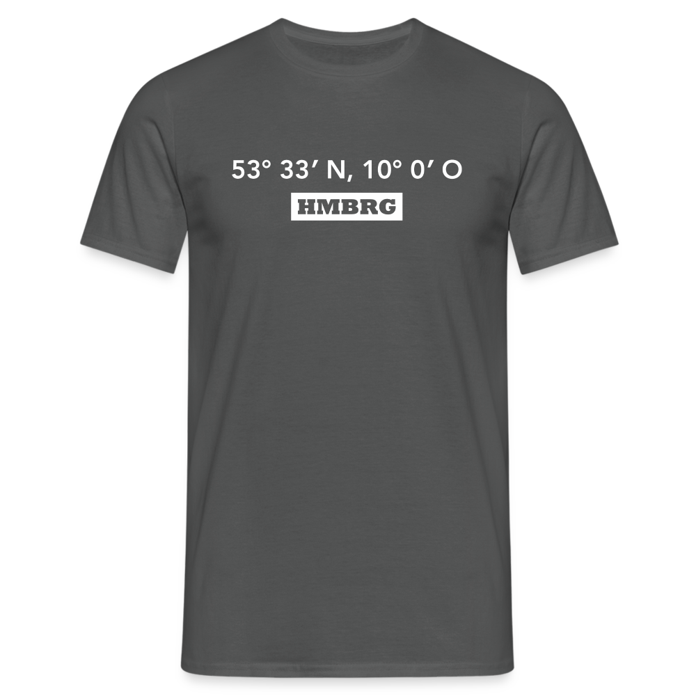 T-Shirt Hamburg "HMBRG GPS" Bright Edition - charcoal grey
