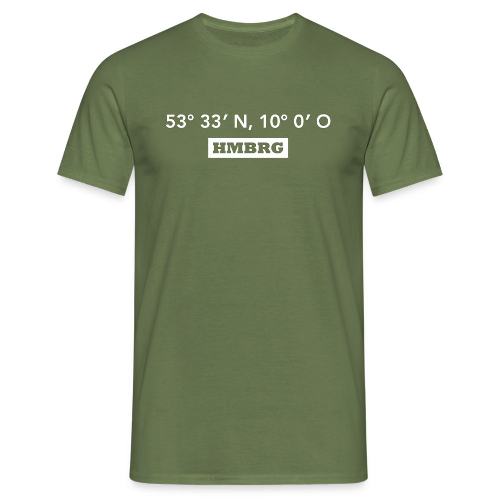 T-Shirt Hamburg "HMBRG GPS" Bright Edition - military green